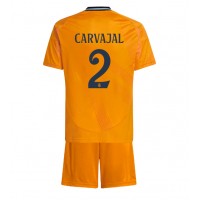 Real Madrid Daniel Carvajal #2 Bortadräkt Barn 2024-25 Kortärmad (+ Korta byxor)